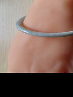Flash Sale Today $199 Natural A Jadeite Myanmar Jade Thin Light Color Bangle 54.3mm64223364688257110