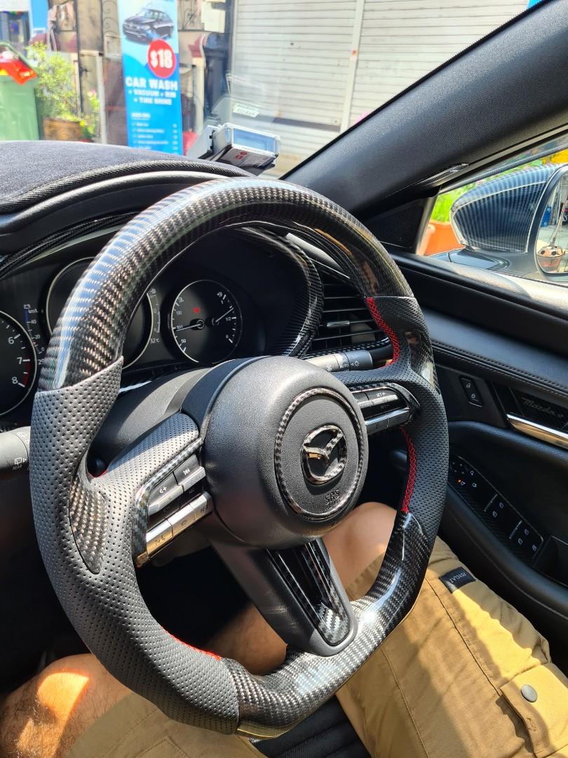 Mazdaspeed 3 carbon store fiber steering wheel