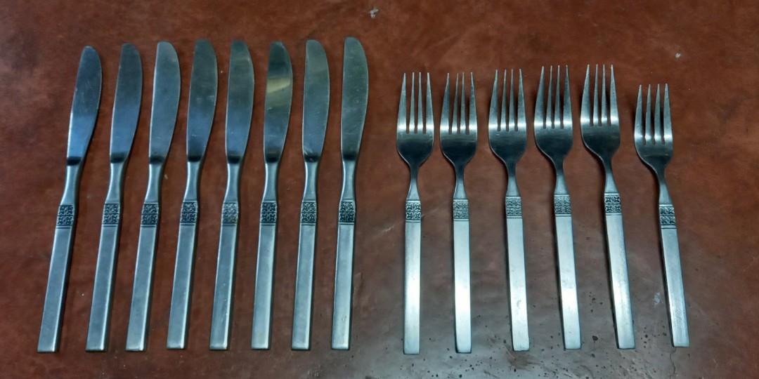 25pcs Northland Stainless Korea Flatware / Cutlery (Category: Dinnerware & Cutlery) located in San Pedro. Submitted by ajisai26 (Listing ID 1165969236, Image 2). Description: Set of 25. Brand: Northland Stainless Korea Note: What you see in the photos are actual, these had been stored inside a cabinet for several decades already. #4theplanet.