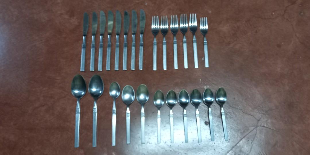 25pcs Northland Stainless Korea Flatware / Cutlery (Category: Dinnerware & Cutlery) located in San Pedro. Submitted by ajisai26 (Listing ID 1165969236, Image 1). Description: Set of 25. Brand: Northland Stainless Korea Note: What you see in the photos are actual, these had been stored inside a cabinet for several decades already. #4theplanet.