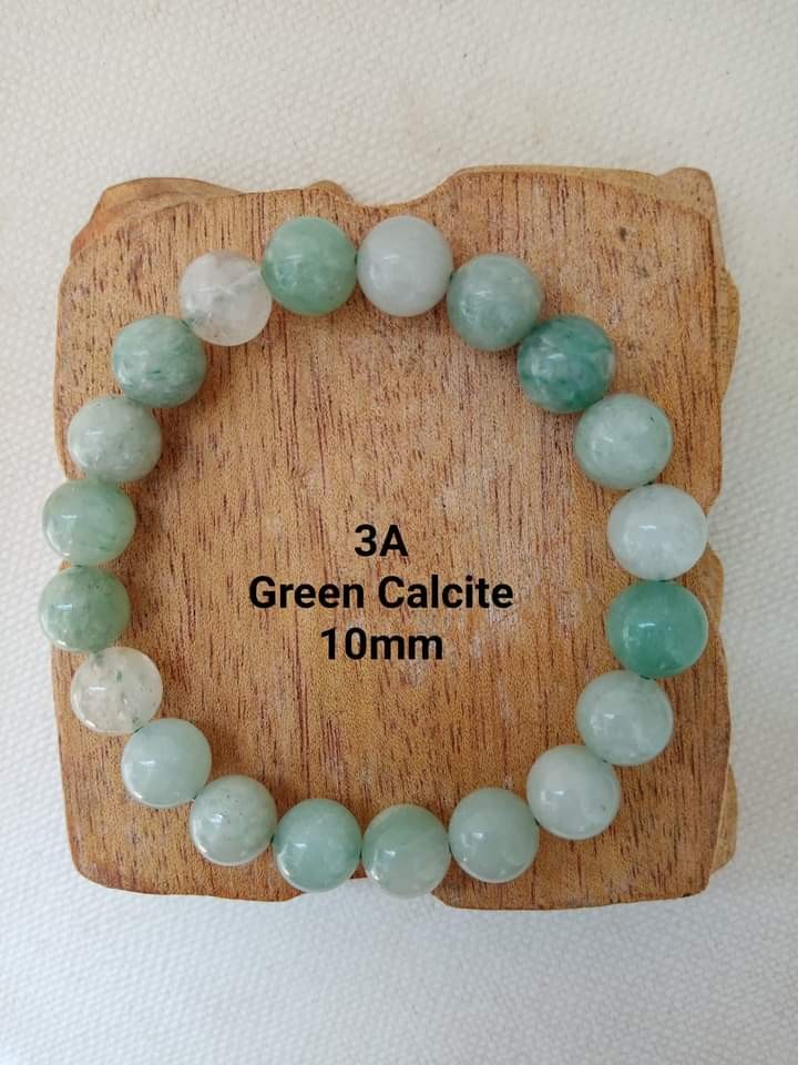 3A Green Calcite Bracelet Dispel Stress Negative Vibes