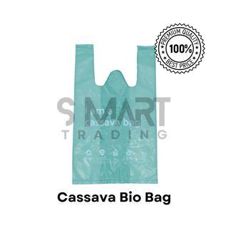 [50pcs] Cassava Tshirt Bag/ Cassava Bio Bag (Eco-Friendly Sando Bags)