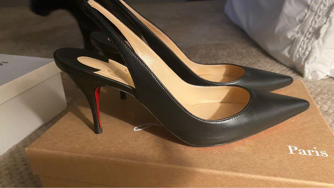Christian Louboutin Clare Sling Heels size 36.5 Women s Fashion