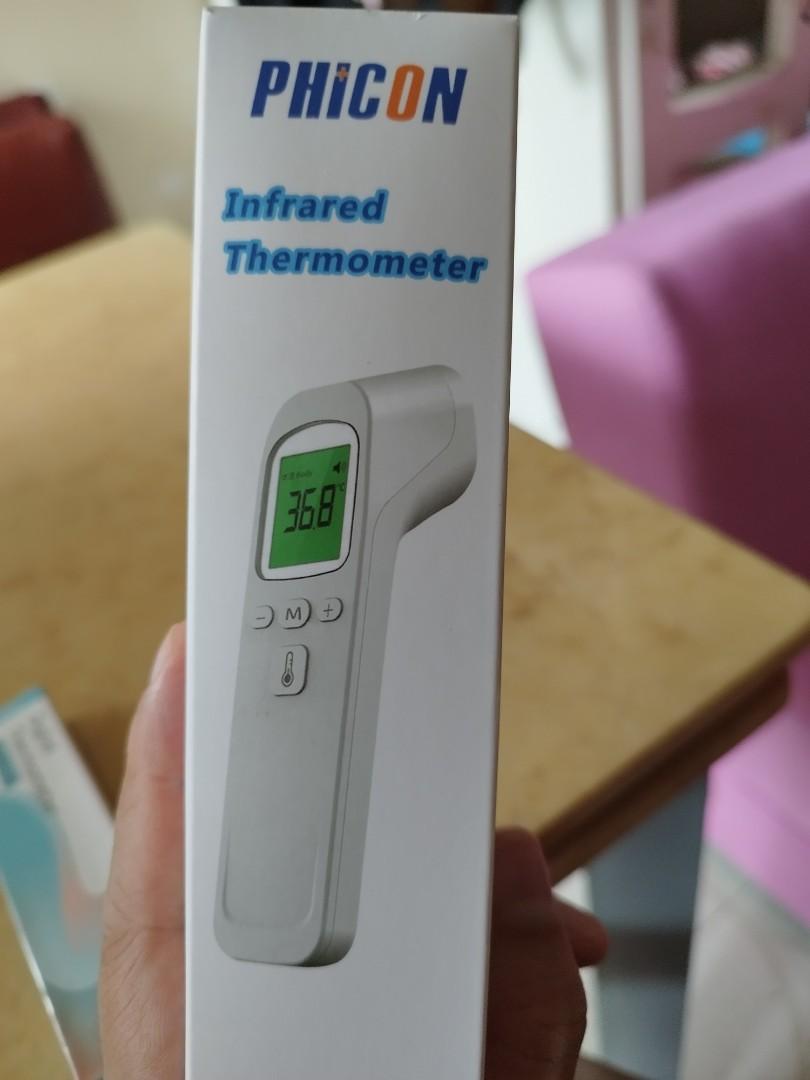 全新 phicon infrared thermometer 探熱槍, 健康及營養食用品, 溫度計 Carousell