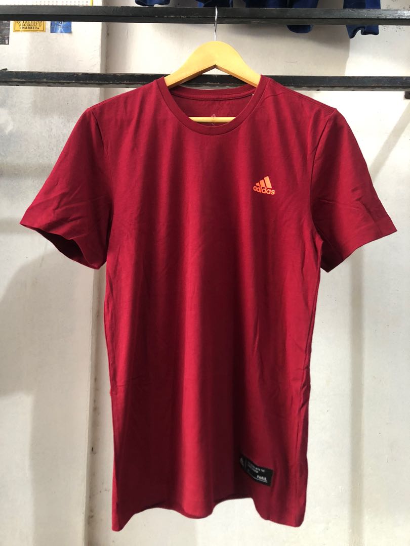 Adidas Big Logo Tee, Fesyen Pria 