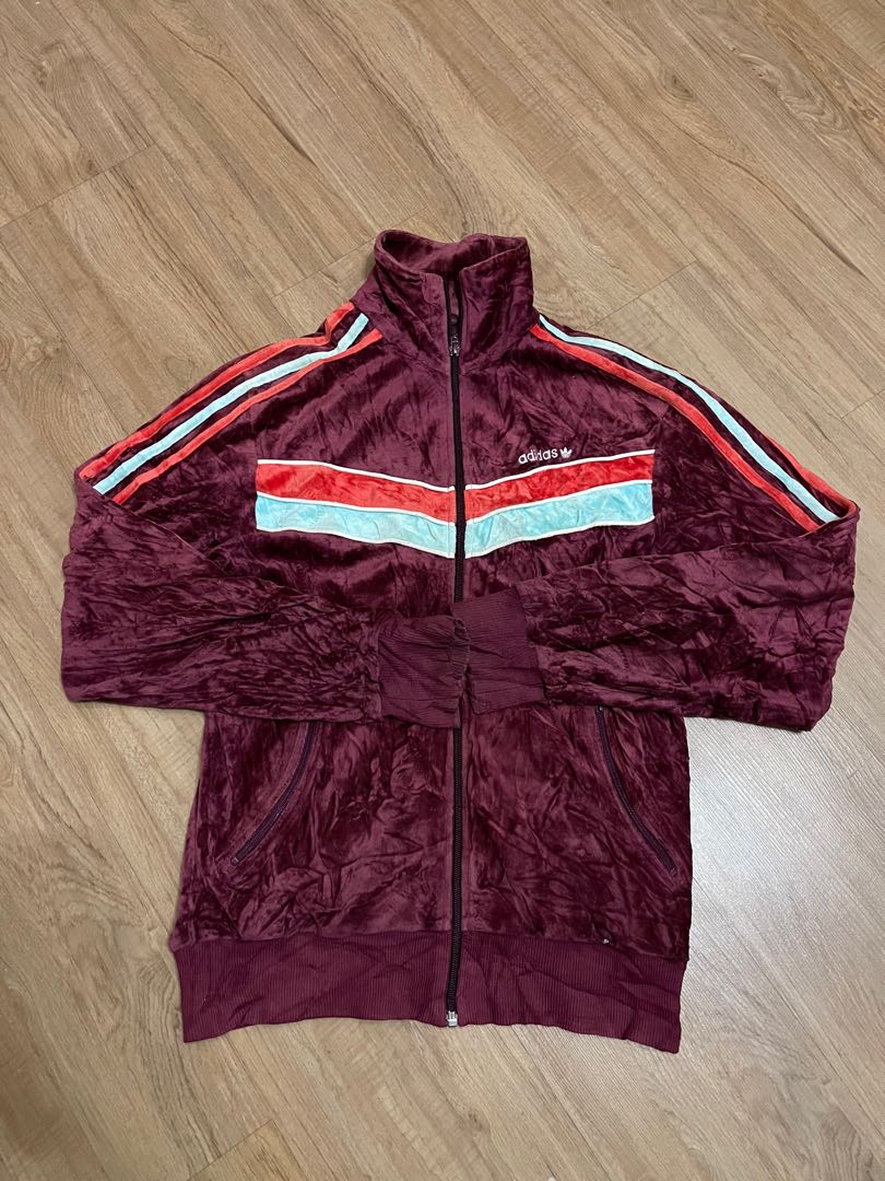 Adidas Velvet sweater Men s Fashion Coats Jackets and Outerwear