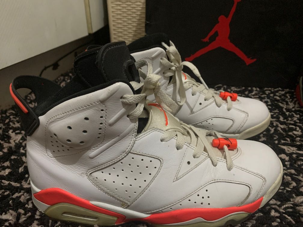 J6 infrared Air Jordan, Men's Fashion, Footwear, Sneakers on Carousell