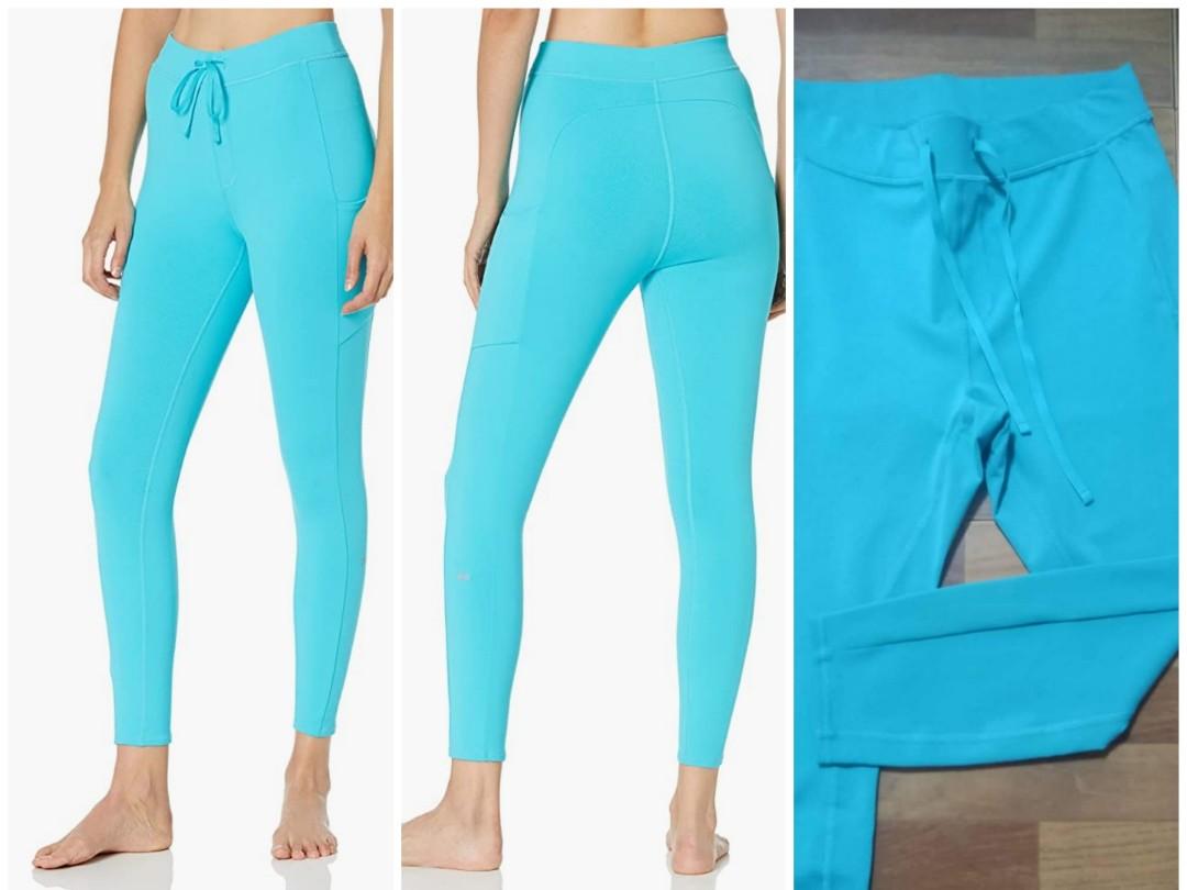 Alo yoga Woman s 7 8 High Waist Check Point Leggings Blue Splash