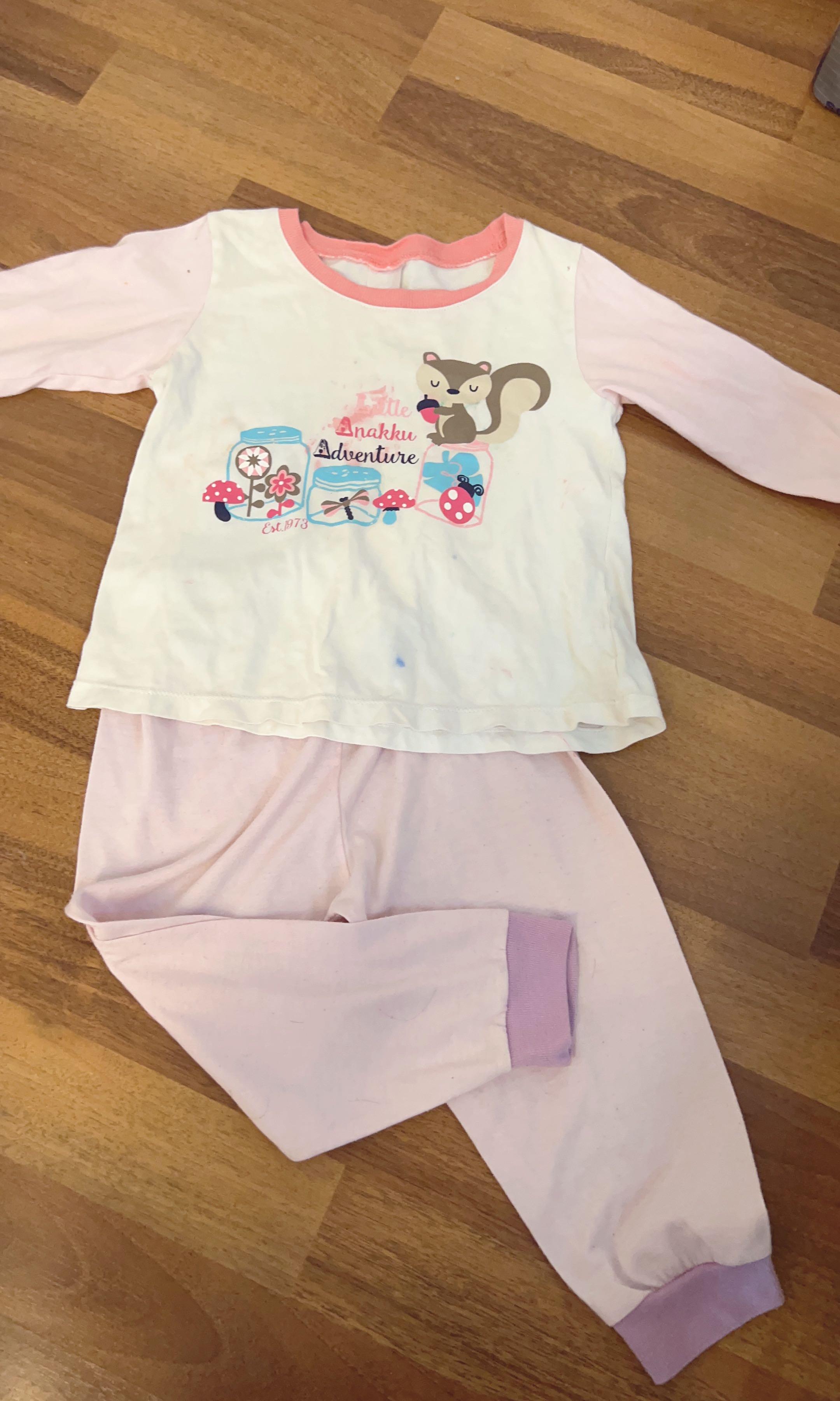 Anakku Baby Girl Sleepsuit Set Sleep Clothes Babies Kids Babies Kids Fashion On Carousell