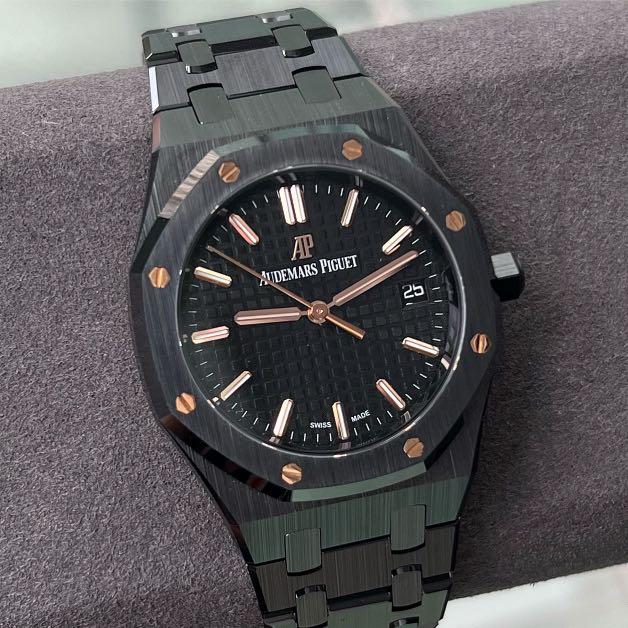 Audemars Piguet Royal Oak Silver dial 77350CE Black ceramic