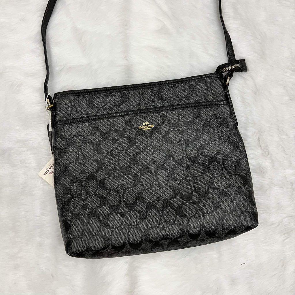 Black coach sling bag hotsell