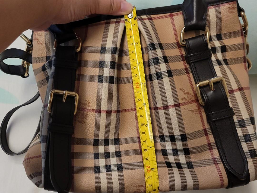 Authentic BURBERRY Haymarket Check Coated Canvas Northfield Bag, Luxury,  Bags & Wallets on Carousell