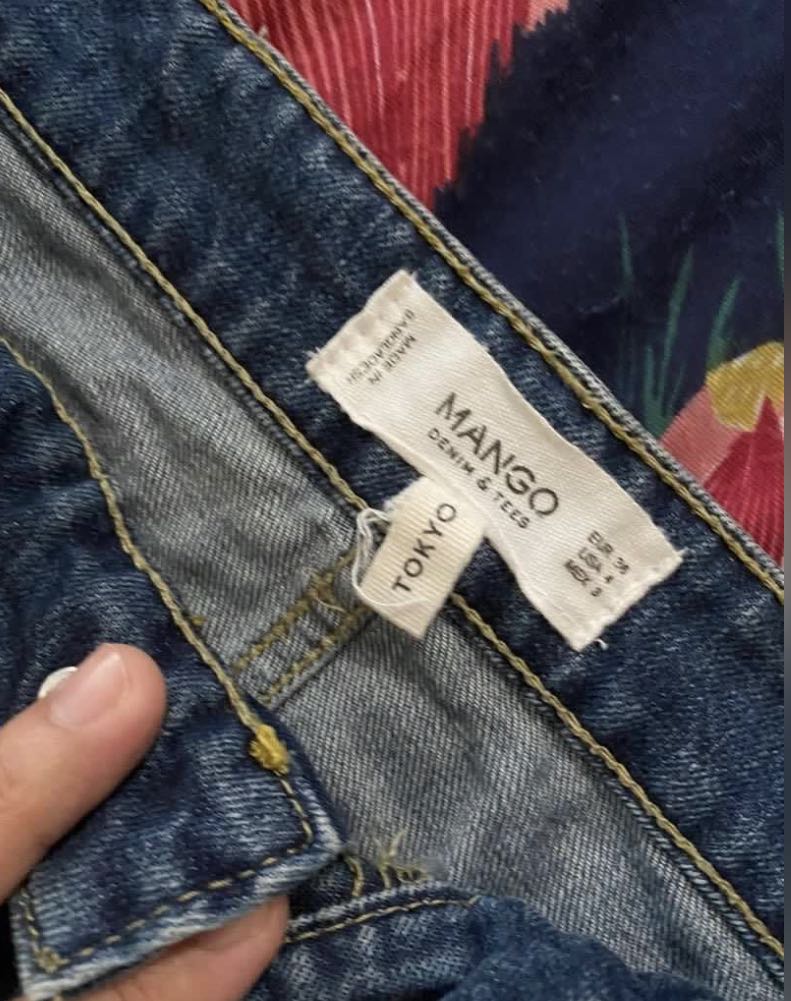 Authentic Mango Denim Short, Women's 