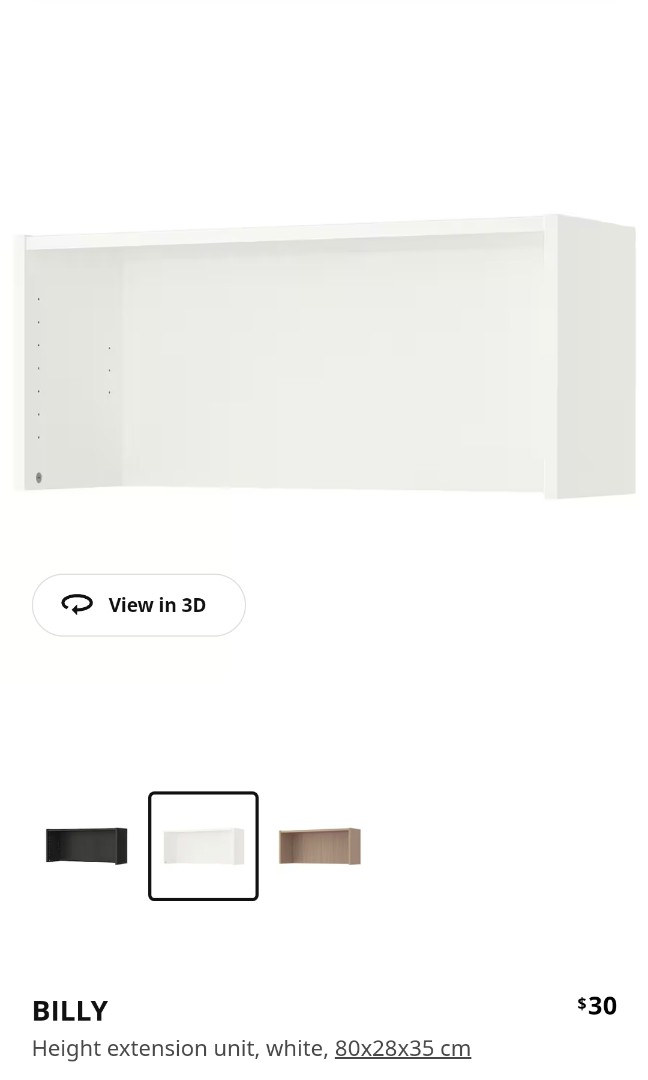 Billy bookcase extension, Furniture & Home Living, Furniture, Shelves