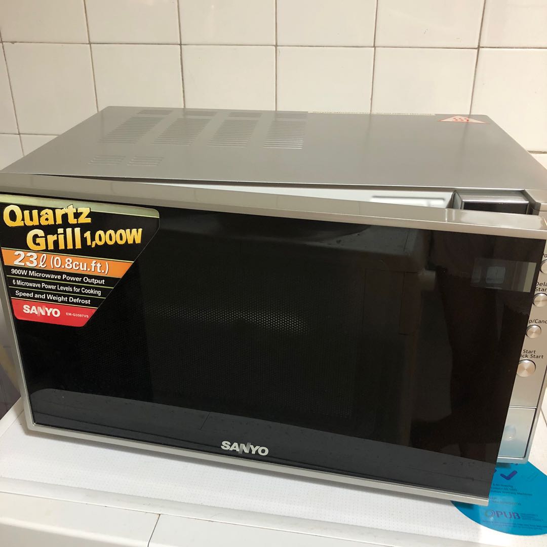 BN Sanyo Microwave Oven 23L with Grill defrost, TV & Home Appliances