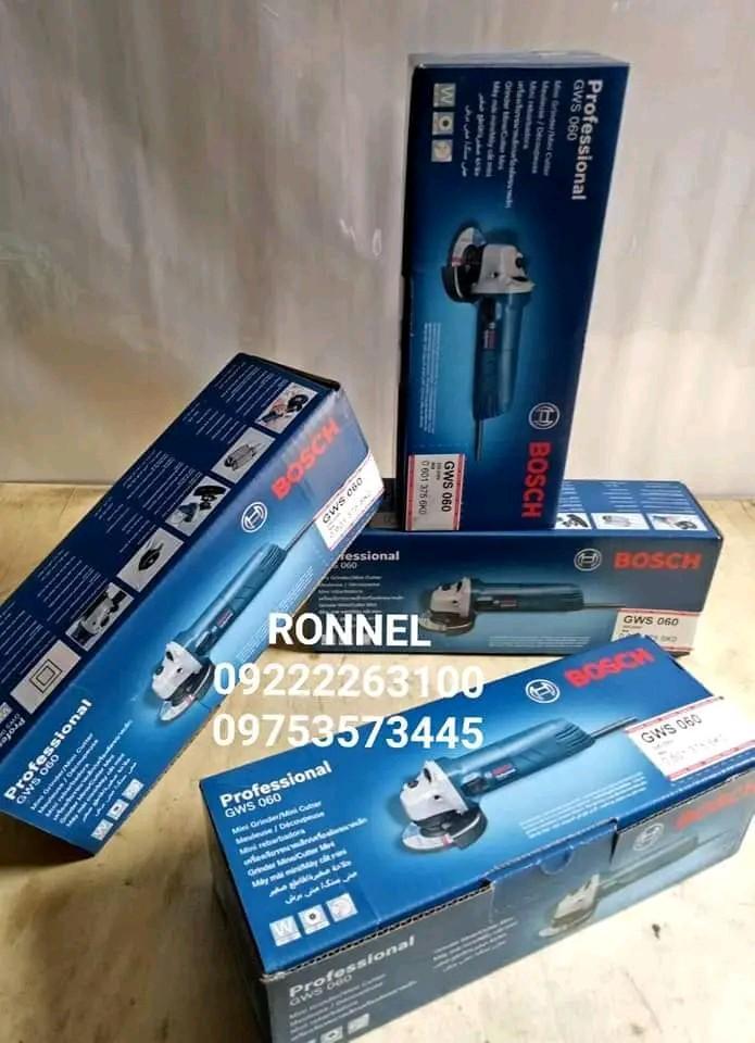 BOSCH BRAND ORIGINAL, PROFESSIONAL (Category: Construction Tools & Equipment) located in Valenzuela. Submitted by ronnelpowertools (Listing ID 1165957831, Image 1). Description: Price - 3,000 DR BOSCH BRAND ORIGINAL, PROFESSIONAL AND HIGH QUALITY MODEL - GWS 060 MINI GRINDER MINI CUTTER With warranty and after sales support... For store pickup and delivery nationwide!!!.