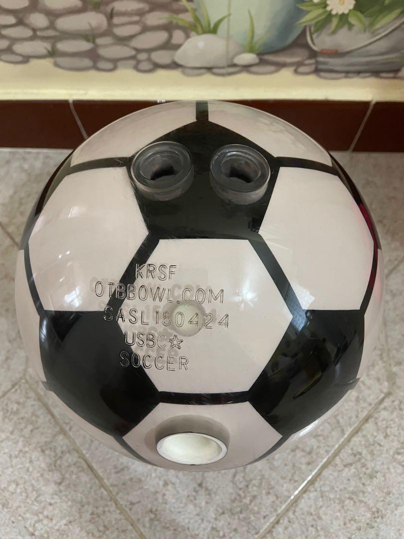 Bowling ball 15lbs clear soccer design