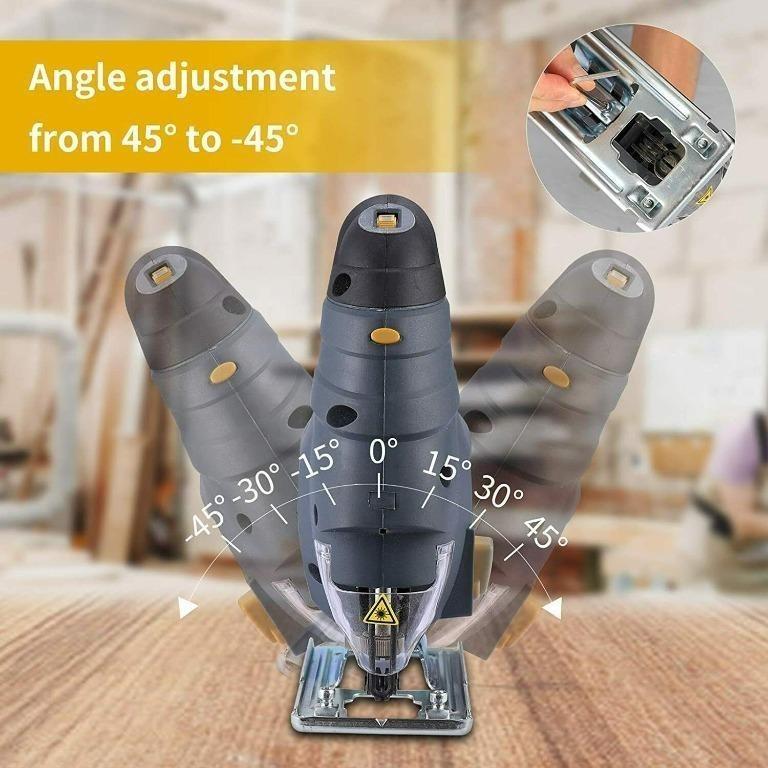 C5652] Ginour Jigsaw TPK-PT005 Tool 800W 3000SPM, Variable Speed,  Blades, Laser, Furniture  Home Living, Home Improvement  Organisation,  Home Improvement Tools  Accessories on Carousell