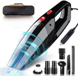 Reserwa [5th Gen] 12V 106W Car 4500PA Much Stronger Suction Potable  Handheld Auto Vacuum Cleaner with 16.4FT(5M) Power Cord, Carrying Bag,  Cleaning