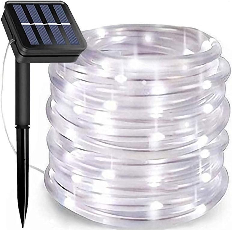 23 Feet LED Solar Rope Tube String Lights Waterproof Outdoor Lamp Garden Lights 