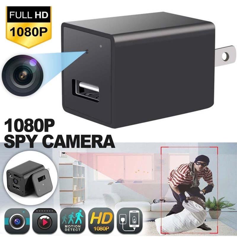 mini wifi 1080p hidden spy camera wall charger