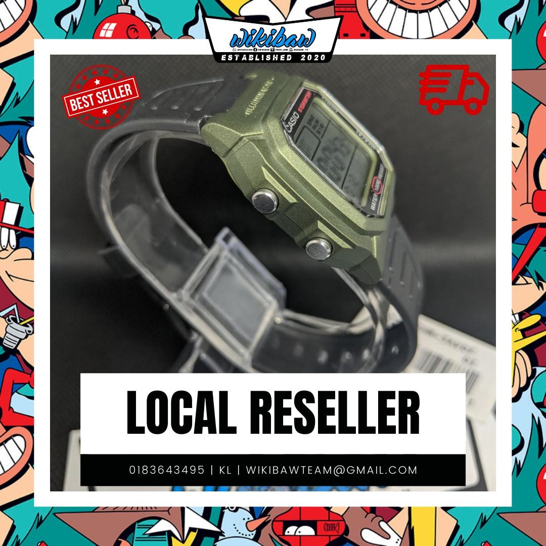 Casio Basic Digital Green (Category: Watches) located in Kuala Lumpur. Submitted by Wikibaw_Store (Listing ID 1165932730, Image 2). Description: Berminat bleh whats app 0132567368 POS & COD buleh😁 NOS Item.
