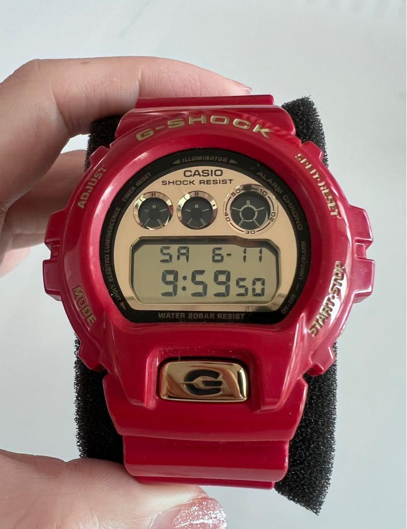 CASIO G SHOCK DW 6930A 4JR 30TH ANNIVERSARY RISING RED