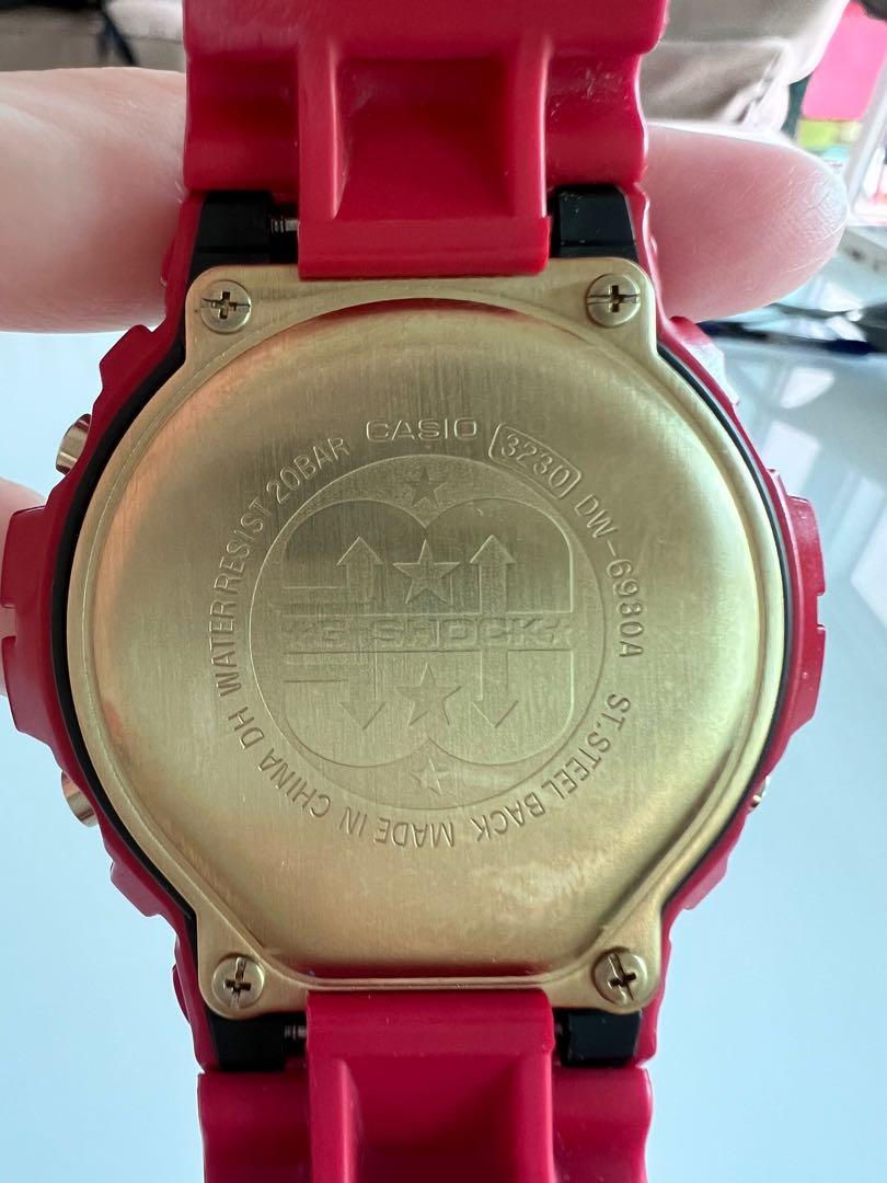 CASIO G-SHOCK DW-6930A-4JR 30TH ANNIVERSARY RISING RED