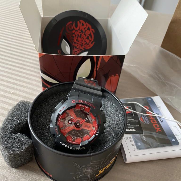 G shock spiderman edition hot sale