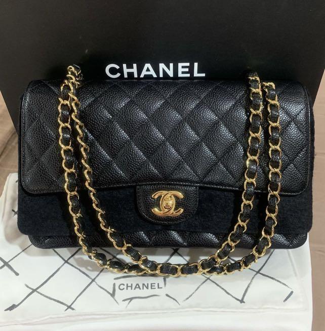 Cheapest! Chanel black classic caviar ghw medium bag, Luxury, Bags &  Wallets on Carousell