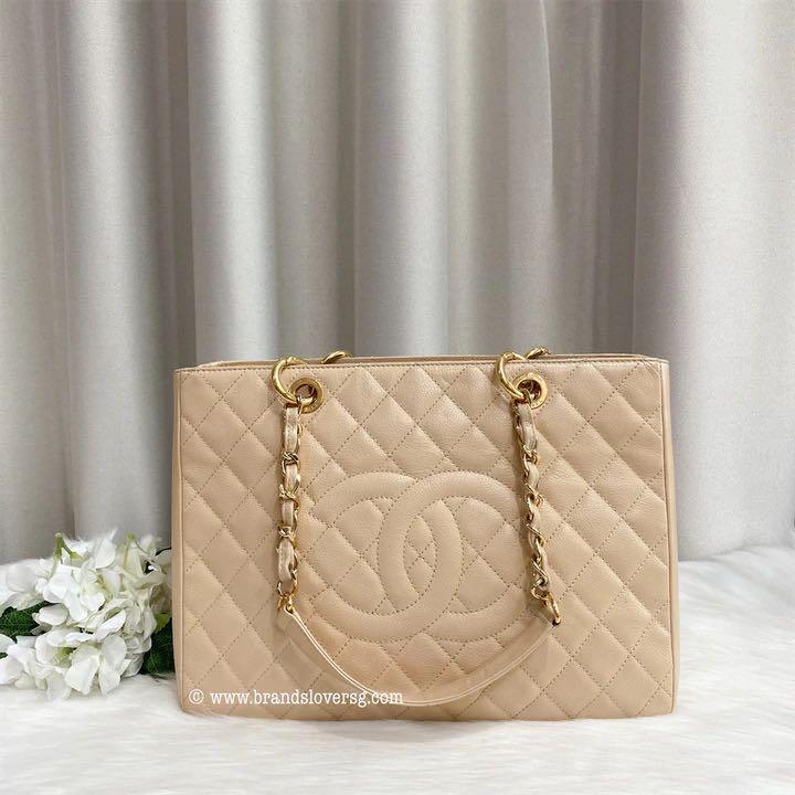 😻Chanel Beige GST Tote #bags #chanelgst #chanel #totebag #fypage #han