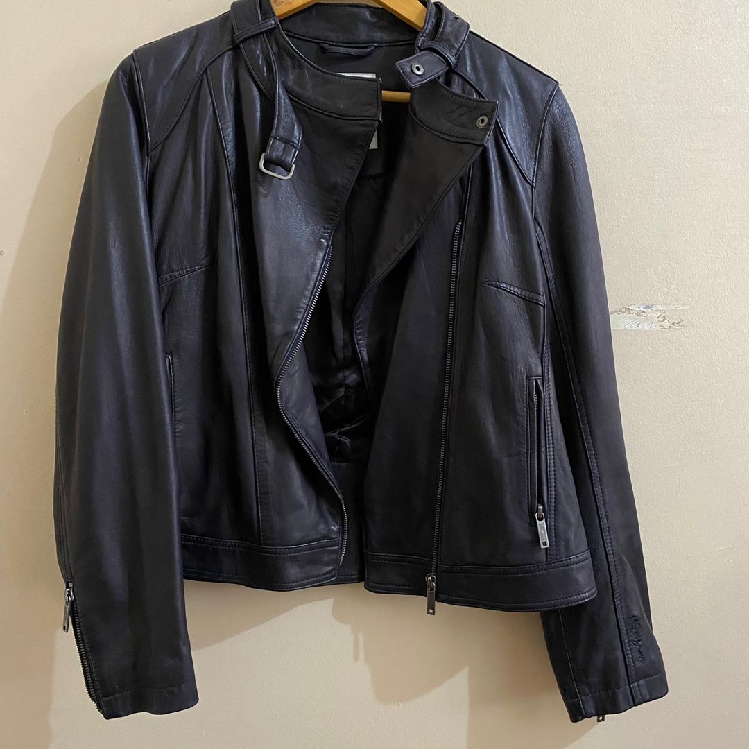 Chevignon France Leather Jacket (Sale), Women's Fashion, Coats, Jackets ...