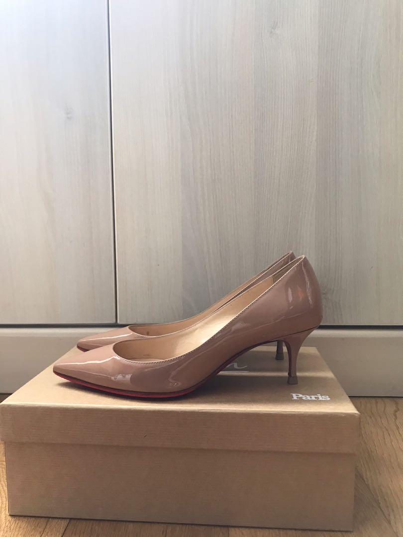 Christian Louboutin Pigalle Follies 55 Patent Nude