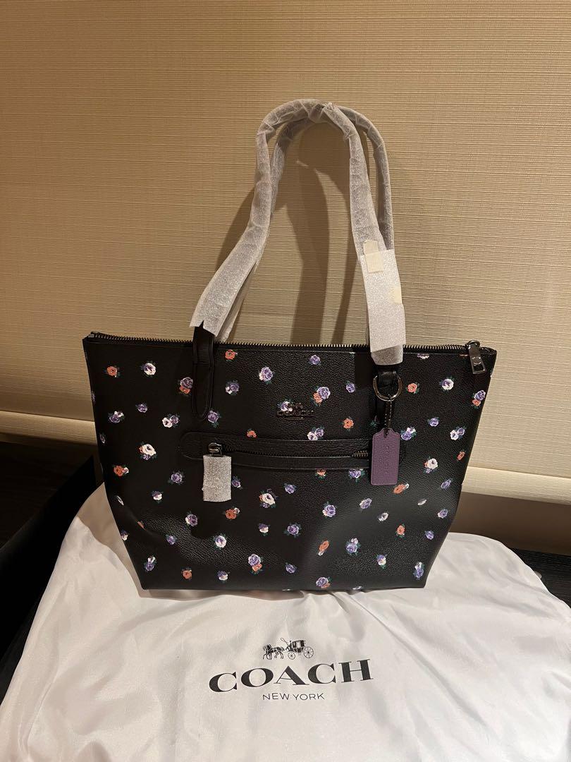 Coach rose 2024 print taylor tote