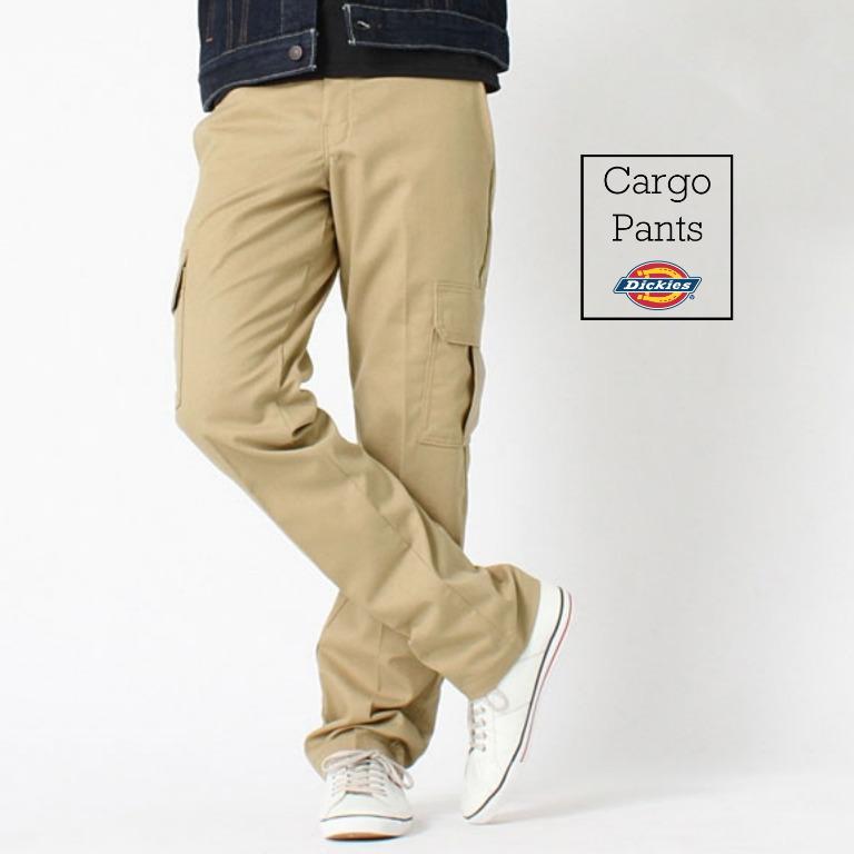 Dickies Pants: Flat Front 23214RDN Dark Navy Cargo Pants