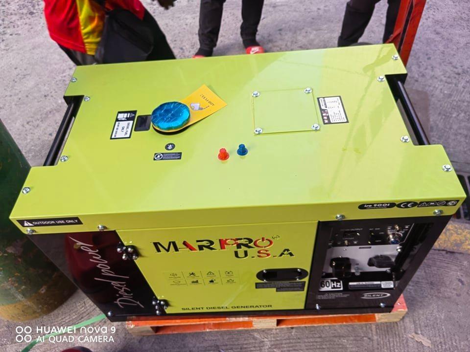 Diesel Silent Type Generator (Category: Construction Tools & Equipment) located in Manila. Submitted by 09150361920ronvillaflor (Listing ID 1165879276, Image 3). Description: Diesel Silent Type Generator 10kva Model: MPD10000E Frequency: 60Hz Speed: 3600 r/min Voltage: 220V Current: 55/27A Rated output: 9.5kva Max. output: 10kva DC output: 12V/8.3A Power factor: 1.0 Phase No. 1 Noise leverl at 7m: 78-83 Excitation mode: Brush AVR Engine No. 196FA