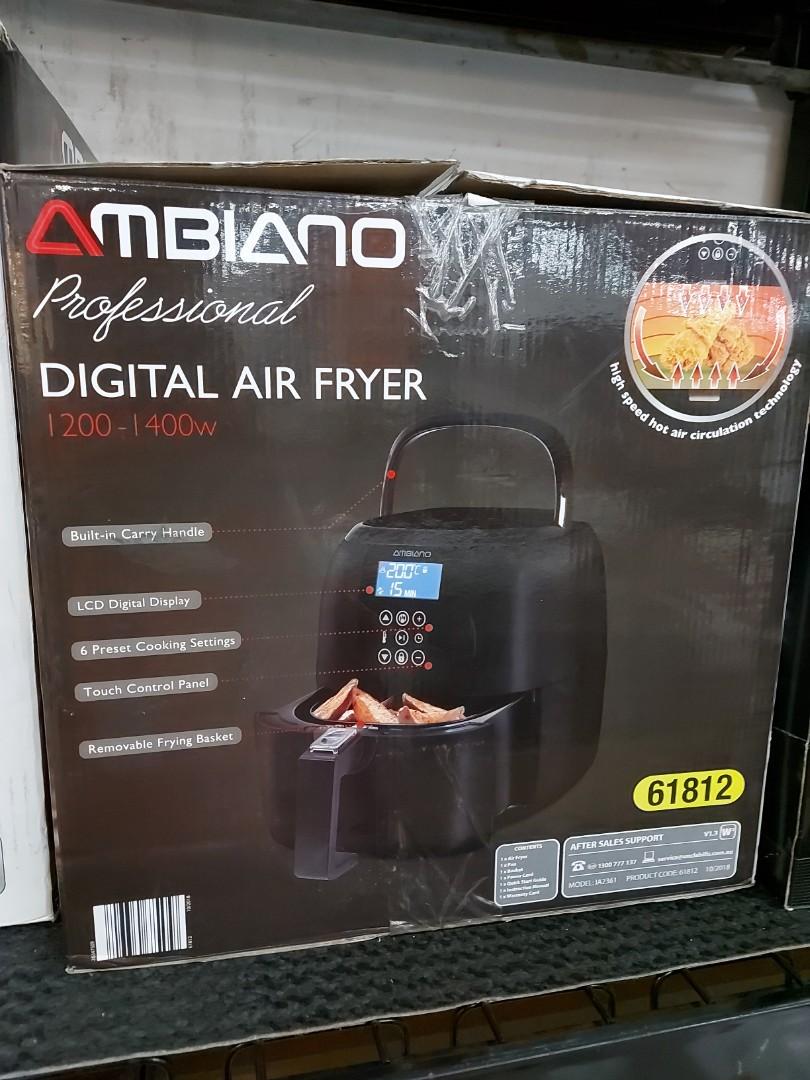 Digital Air Fryer Ambiano, TV & Home Appliances, Kitchen Appliances