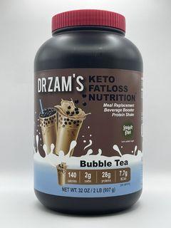 Dr Zam’s Keto Fatloss Nutrition™ Bubble Tea – Meal Replacement, Beverage Booster, Protein Shake – Sugar Free, Weightloss (2 lbs, 907g)