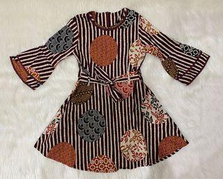 DRESS BATIK ORANGE