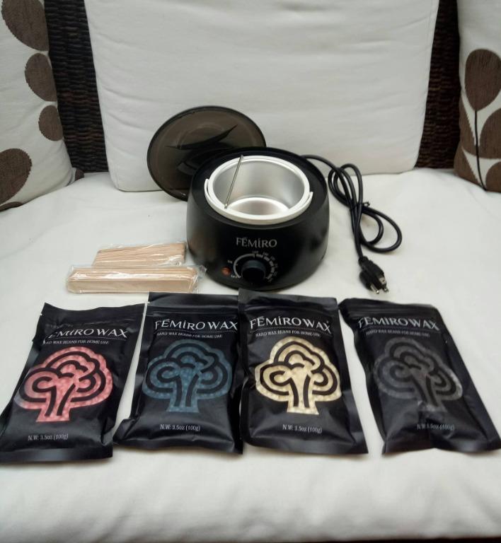 Femiro Wax Warmer Hair Removal Kit 4 Flavors Stripless Hard Wax Beans Beauty Personal Care Bath Body Hair Removal on Carousell