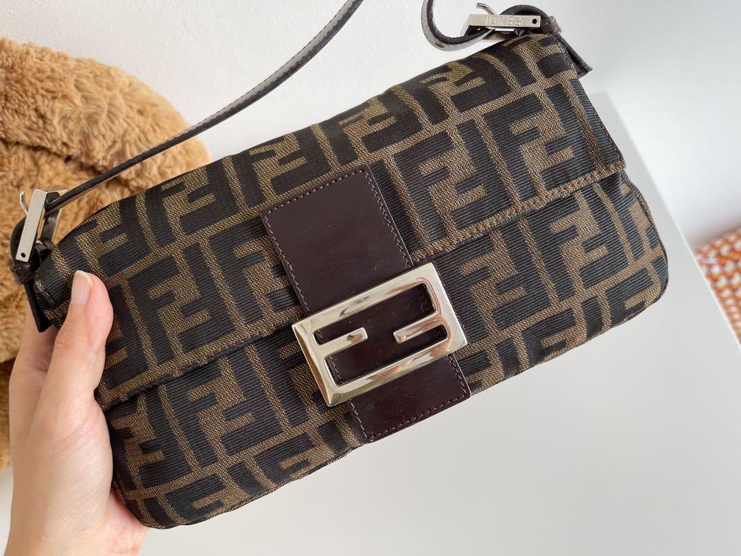 Fendi Vintage Zucca Baguette Shoulder Bag Luxury Bags Wallets
