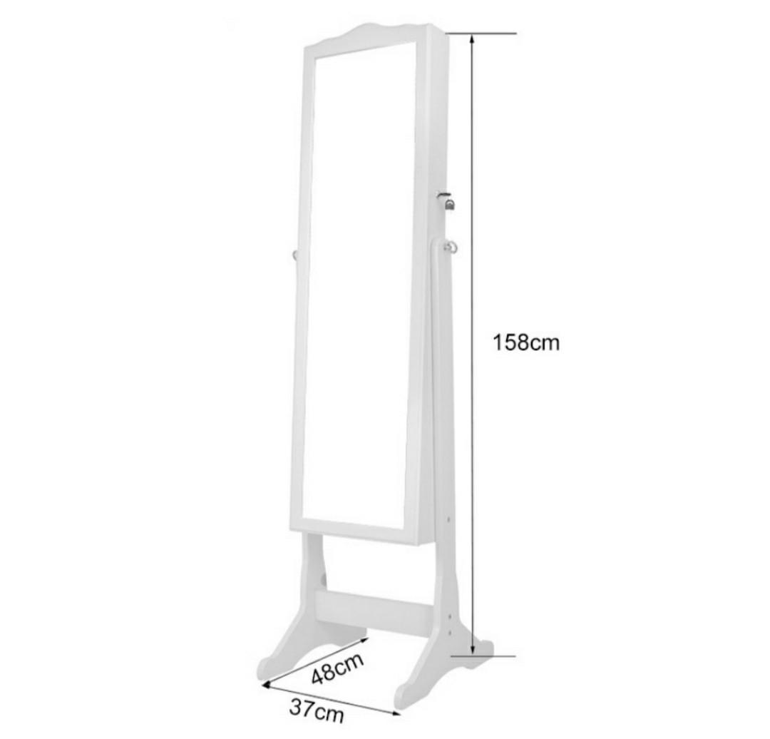 Free delivery Standing Mirror with Storage Standing Mirror / Full length mirror, Furniture