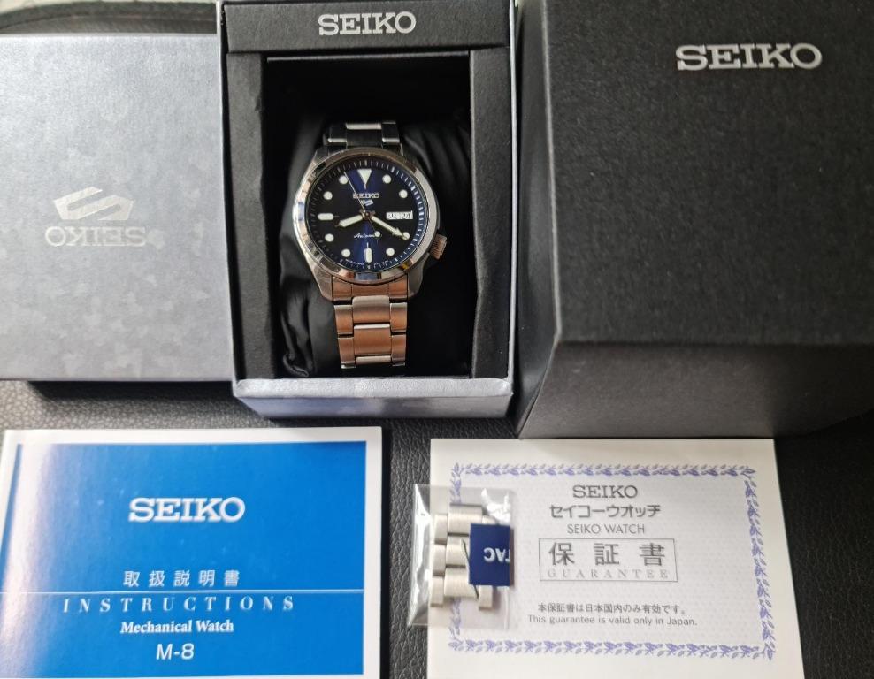 Full Set] Cheapest Seiko 5 Blue Dial Automatic JDM SRPE35J Kanji Day, Men's  Fashion, Watches & Accessories, Watches on Carousell