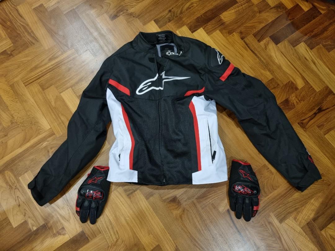 Geniune Alphinestars T-GP plus R V2 and gloves, Motorcycles, Motorcycle ...