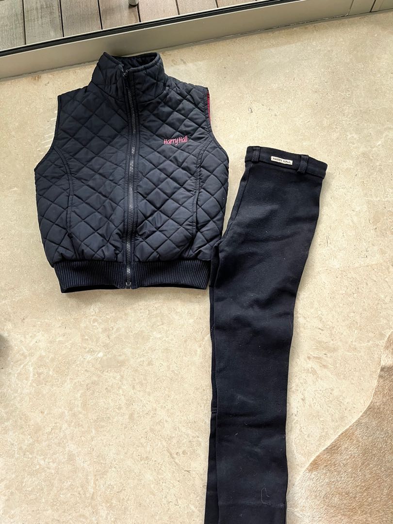 Girls Harry Hall Equestrian vest and pants (67yr old), Babies & Kids
