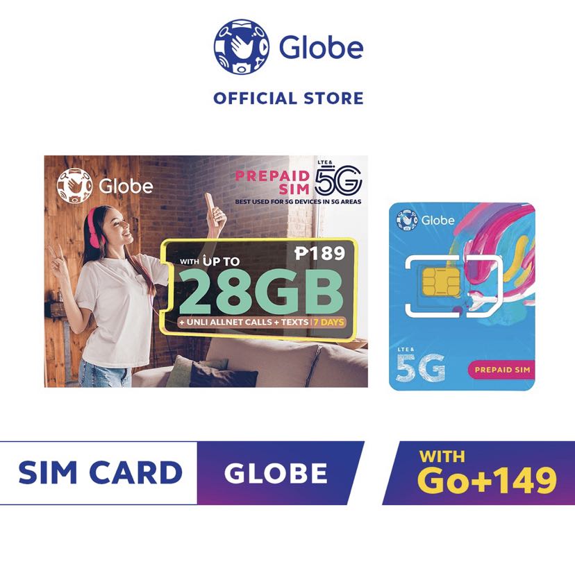 Globe Prepaid 5G SIM loaded with Go+, Computers & Tech, Parts