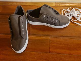 Gray shoes