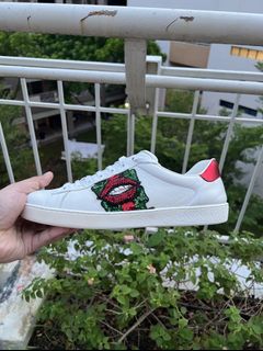 Gucci ace sneakers lips online