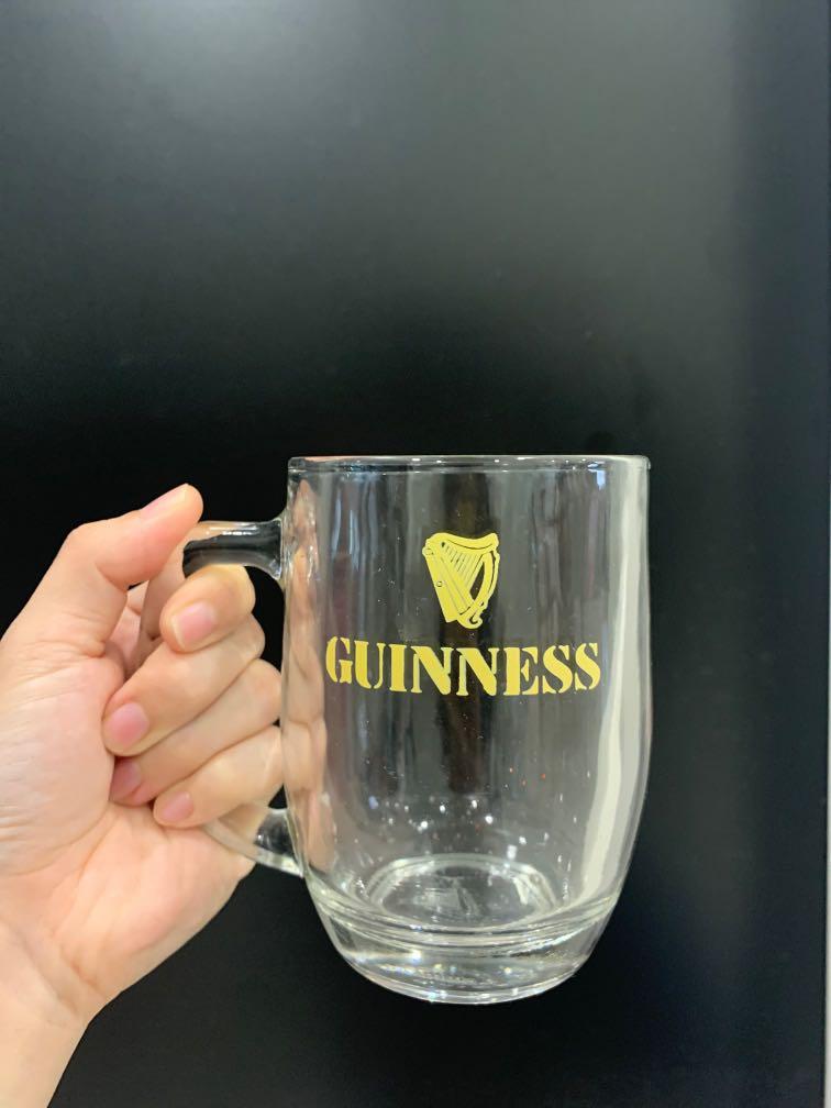 Vintage Guinness Beer Glass Mug, Furniture & Home Living, Kitchenware