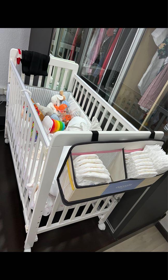 [Jarrons & Co] Happy Wonder+ 5. in1 Convertible Baby Cot Dropside